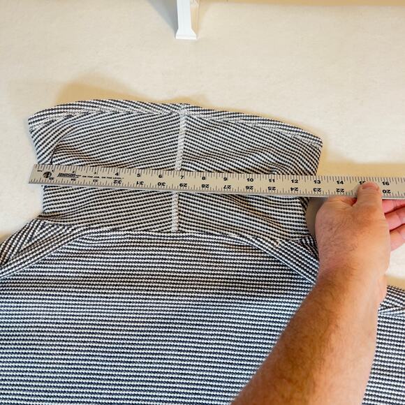 J. Jill Knit Turtleneck Top Woman's Medium Black/ White Weave Cotton Blend - Picture 14 of 16